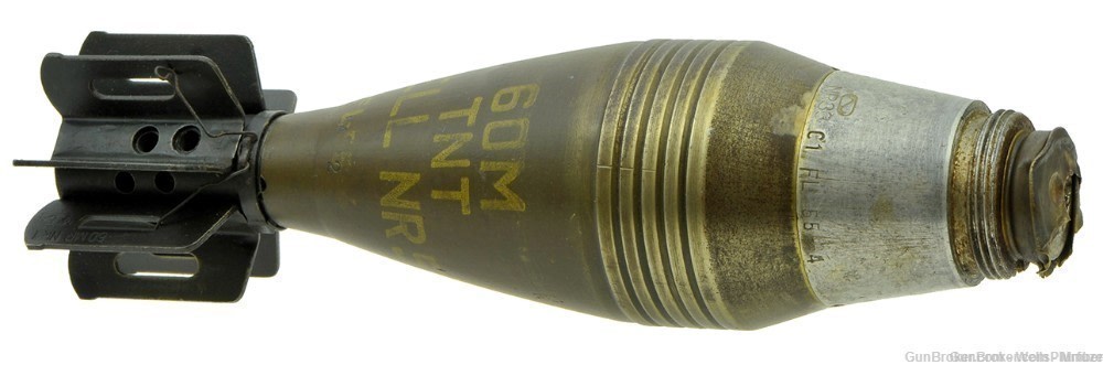 DUTCH 60MM TYPE NR53 MORTAR ROUND INERT-img-3