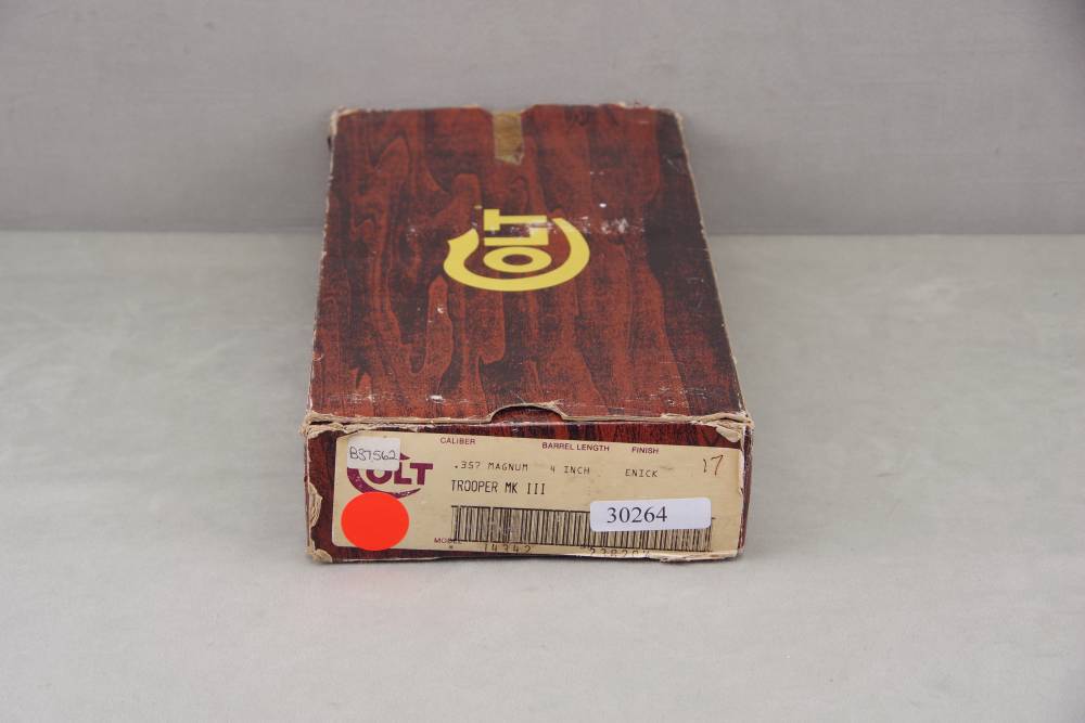 1981 Colt Trooper MK III 357 Magnum 4'' E Nickel with Original Box 97%-img-2