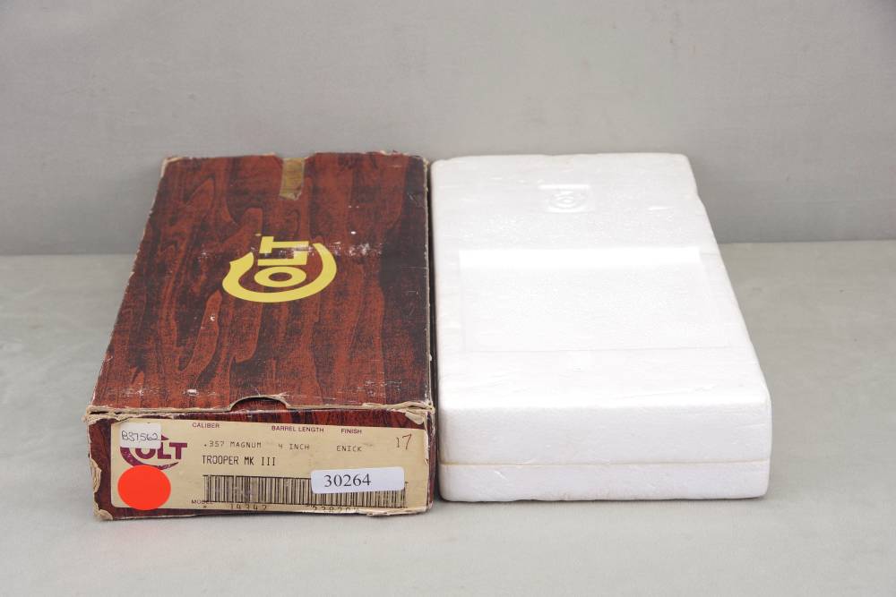 1981 Colt Trooper MK III 357 Magnum 4'' E Nickel with Original Box 97%-img-5
