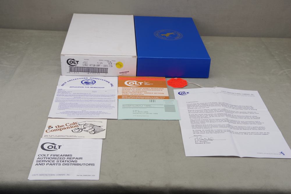 1993 Colt Custom Shop SAA 45 LC 4.75'' Royal Blue 99%+ w/ Orig Box & Papers-img-7