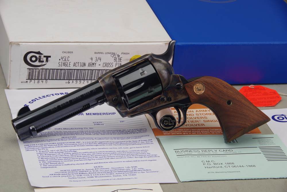 1993 Colt Custom Shop SAA 45 LC 4.75'' Royal Blue 99%+ w/ Orig Box & Papers-img-9