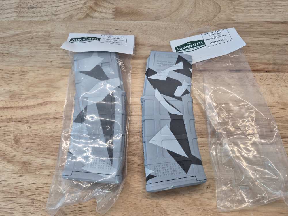 New Magpul Gen 3 30-rd M4/AR mag  M90 Splinter Pattern (Arctic) Cerakote(2)-img-0
