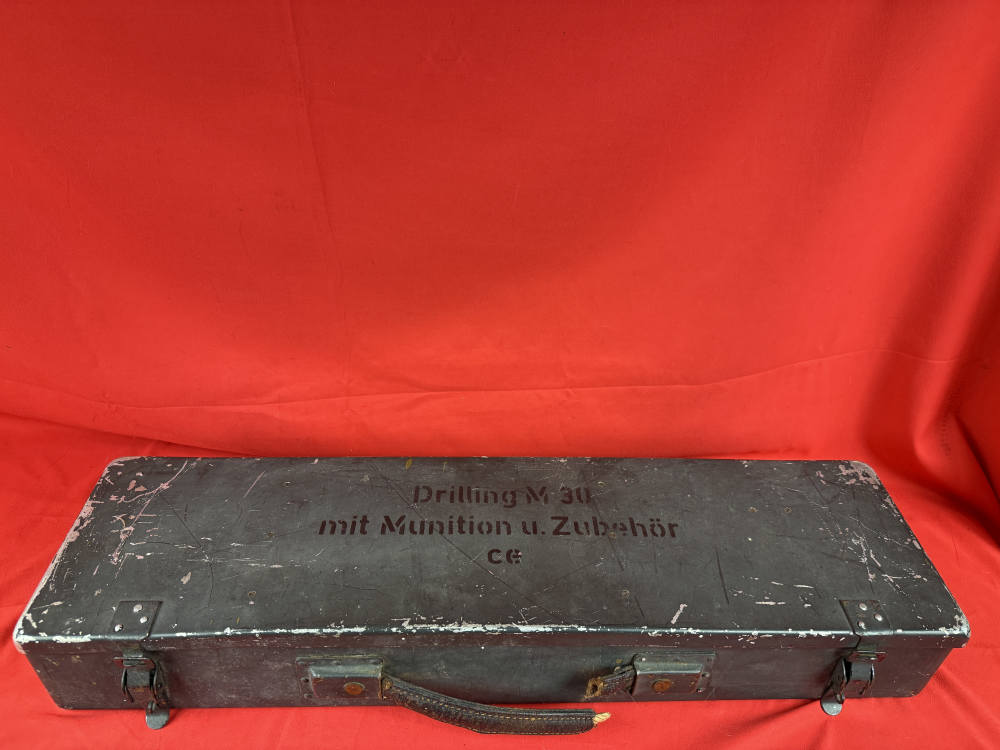 WWII Sauer M30 Luftwaffe Drilling Survival Combo Gun with Original Case-img-4