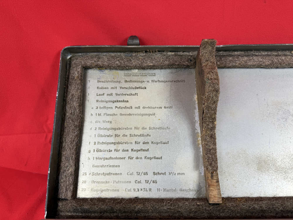 WWII Sauer M30 Luftwaffe Drilling Survival Combo Gun with Original Case-img-5