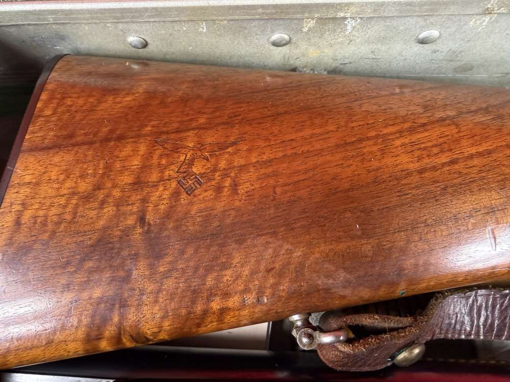 WWII Sauer M30 Luftwaffe Drilling Survival Combo Gun with Original Case-img-8