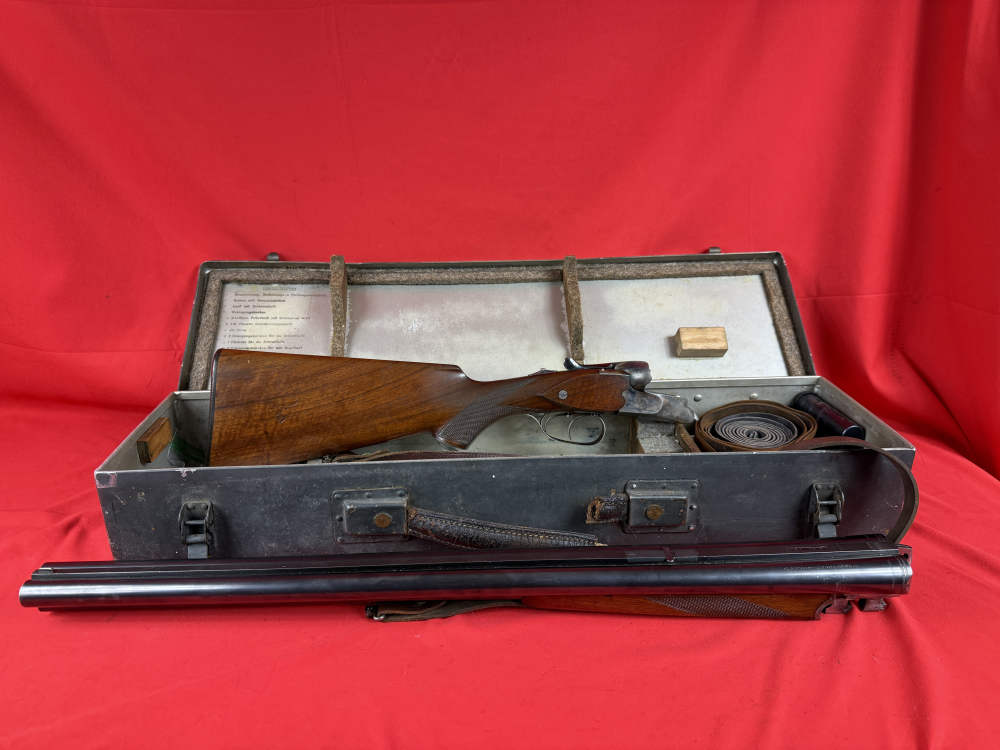 WWII Sauer M30 Luftwaffe Drilling Survival Combo Gun with Original Case-img-15