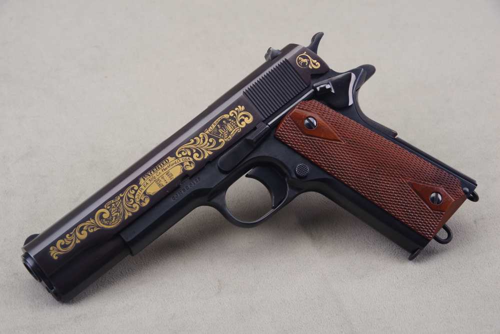 1981 Colt 1911 John Browning Commemorative 45 ACP 5'' Blue 99%+-img-25