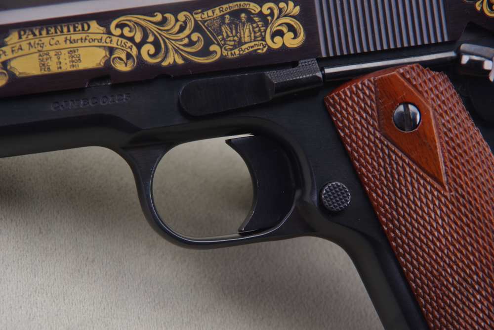 1981 Colt 1911 John Browning Commemorative 45 ACP 5'' Blue 99%+-img-5