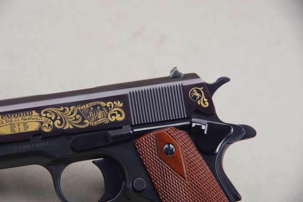 1981 Colt 1911 John Browning Commemorative 45 ACP 5'' Blue 99%+-img-4