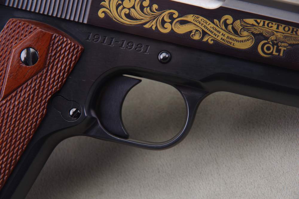 1981 Colt 1911 John Browning Commemorative 45 ACP 5'' Blue 99%+-img-10