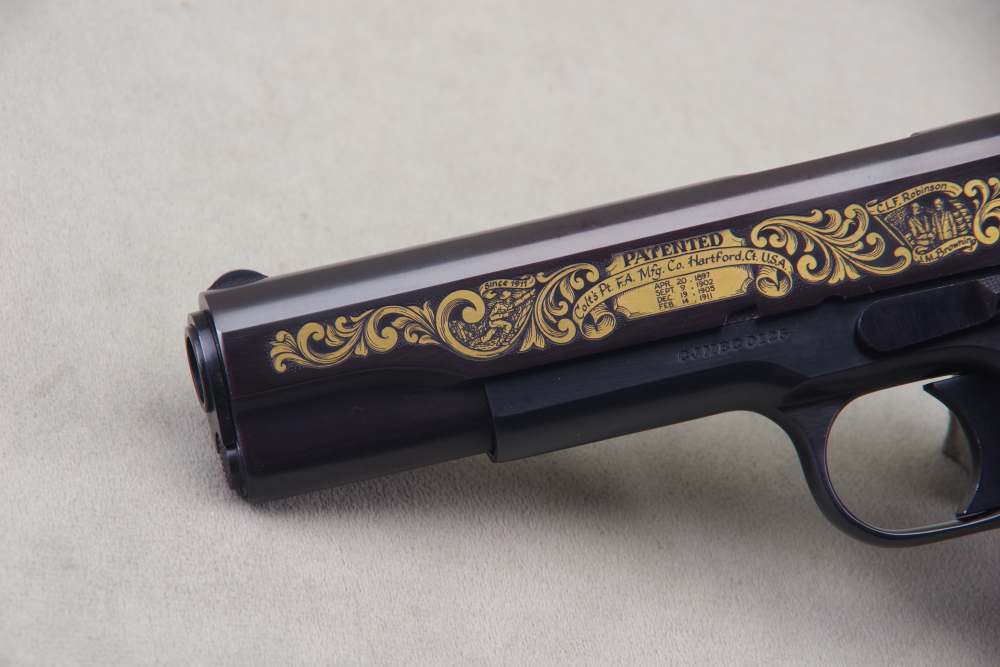 1981 Colt 1911 John Browning Commemorative 45 ACP 5'' Blue 99%+-img-3