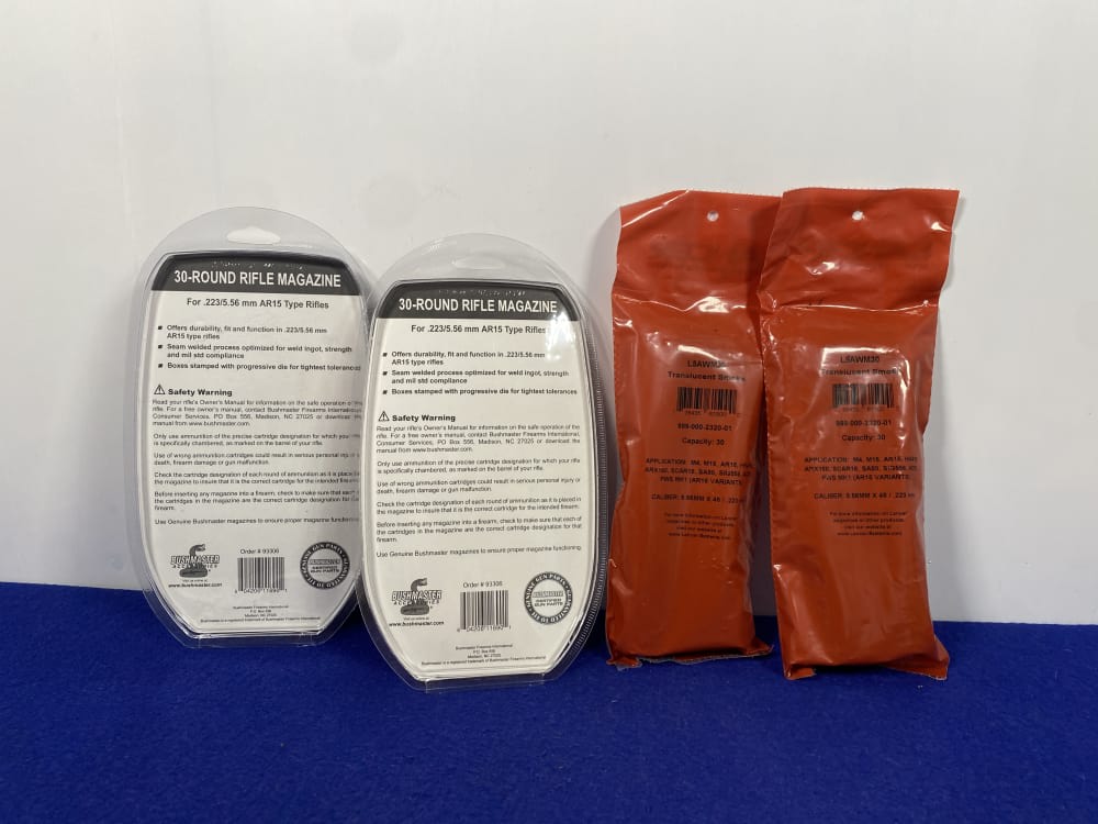 (4) Lancer/Bushmaster 30Rd .223/5.56 AR-15 Magazines *HYBRID CONSTRUCTION*-img-6
