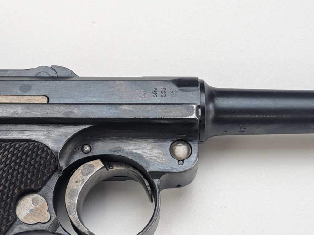 WW1 DWM P08 Luger, 1918 dated w/ 1920 Weimar property stamp-img-9
