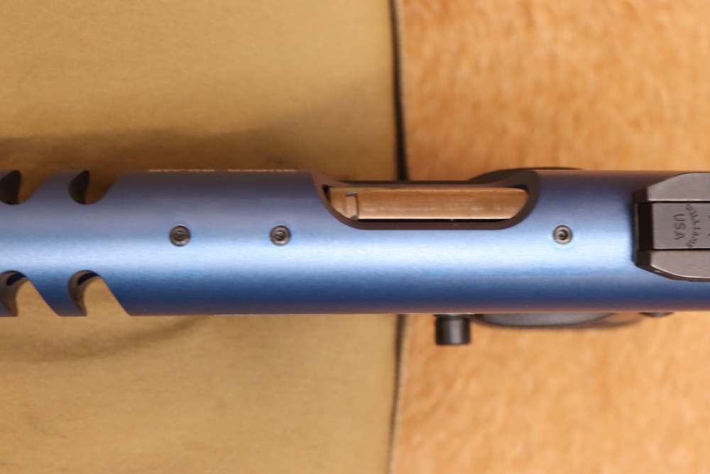 Ruger Mark III 22/45 Lite .22LR 4.4" Blue Semi-Automatic Threaded Pistol-img-12