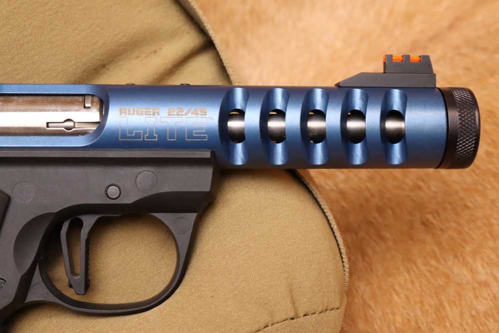 Ruger Mark III 22/45 Lite .22LR 4.4" Blue Semi-Automatic Threaded Pistol-img-4