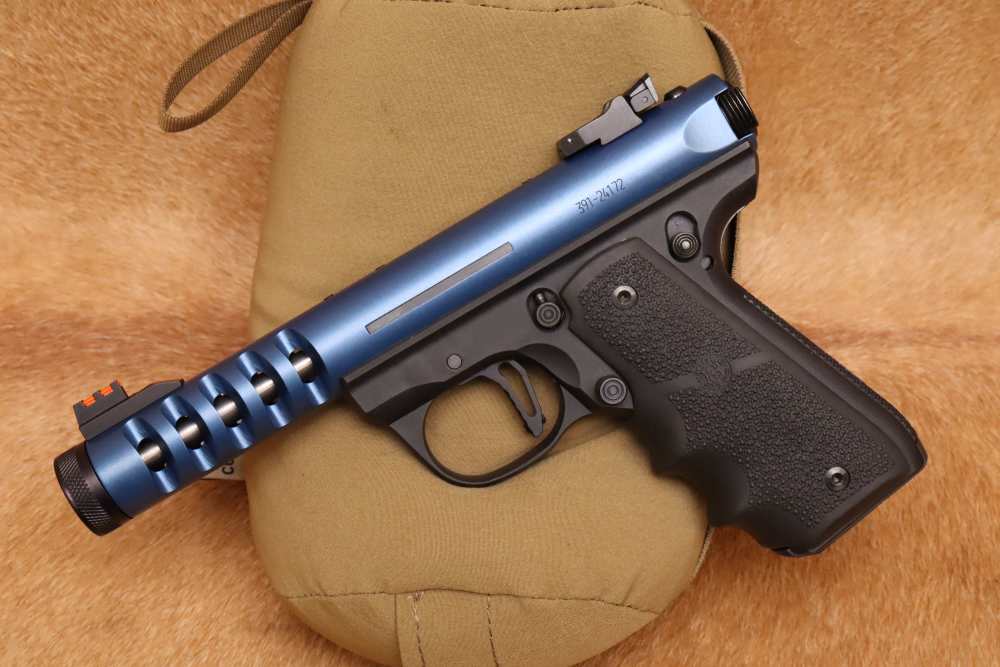 Ruger Mark III 22/45 Lite .22LR 4.4" Blue Semi-Automatic Threaded Pistol-img-6