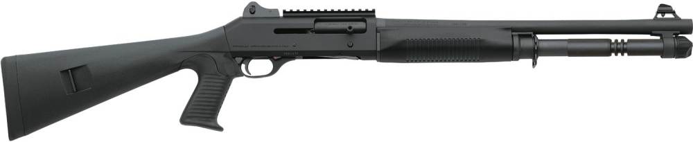 Benelli M4 Tactical Shotgun, 12 GA, 18.5", 3", Ghost Ring Sight-img-0