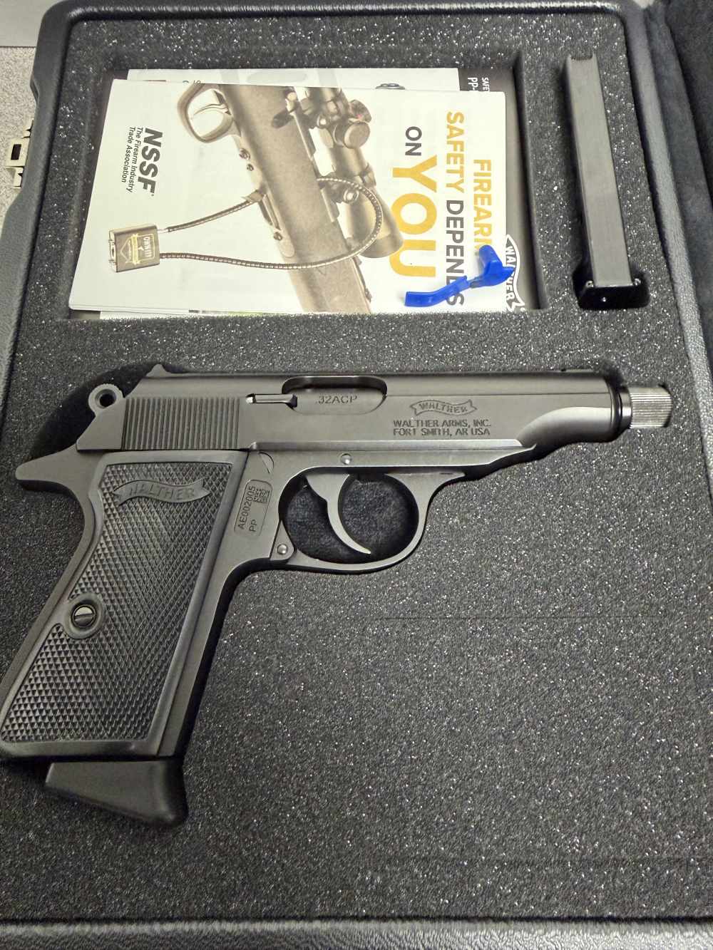 Walther PP SD, 32 ACP, Threaded Barrel, 3.90in, 8 Rd-img-1