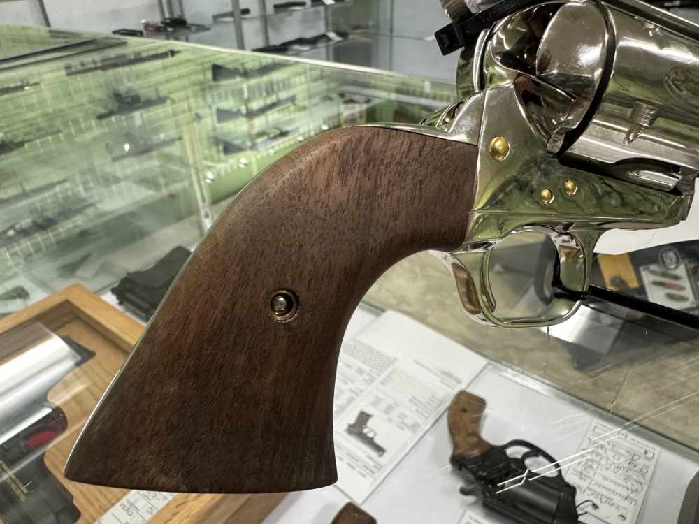 USED COLT SINGLE ACTION ARMY 45LC 5.5" 6RD WALNUT NICKEL P1850TLE-img-34