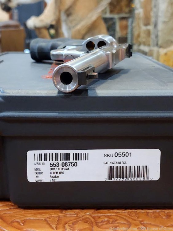 RUGER SUPER REDHAWK SATIN STAINLESS .44 REM MAG 44 MAG-img-0