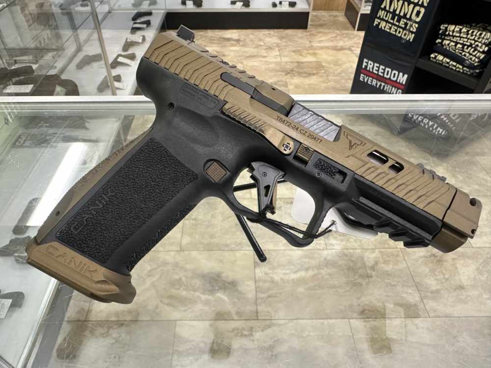 USED CANIK TTI COMBAT 9MM 4.6" BRONZE BLACK 21+1 OPTICS READY HG7854-N-img-0
