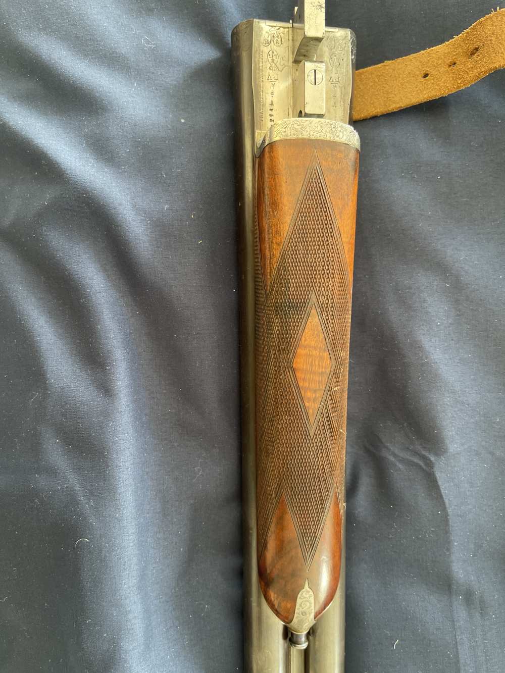 12 ga Auguste Francotte & Cie SxS sidelock wit continental all leather case-img-9