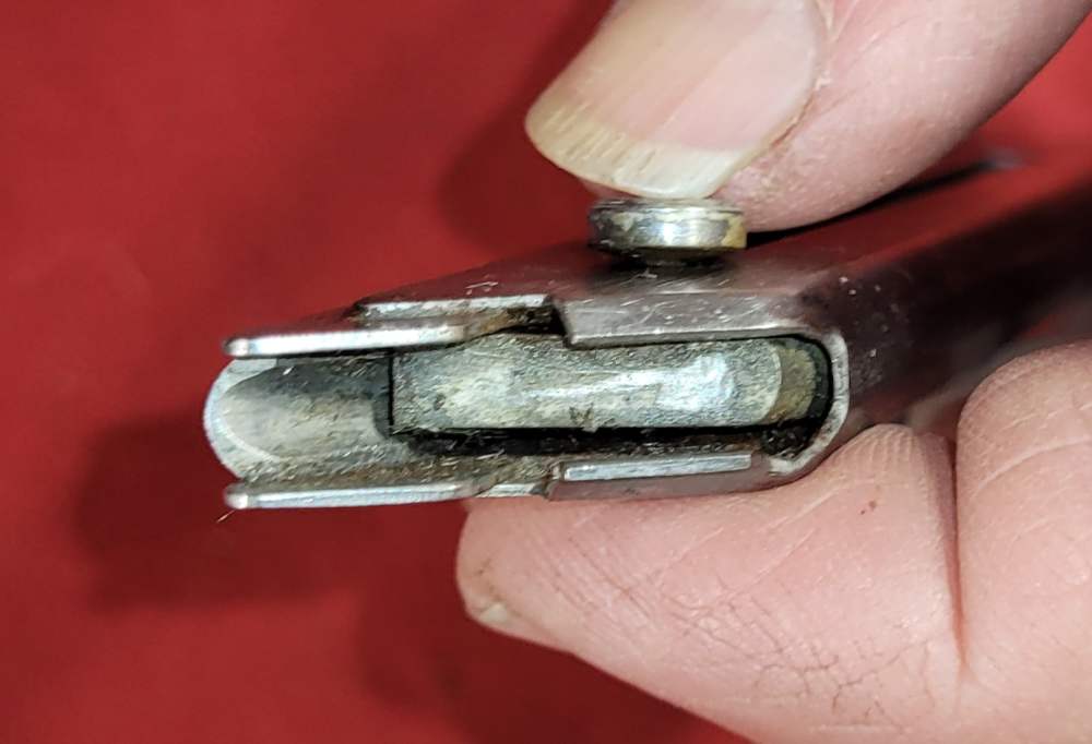 High Standard slant grip magazine plated 22 short original -img-2