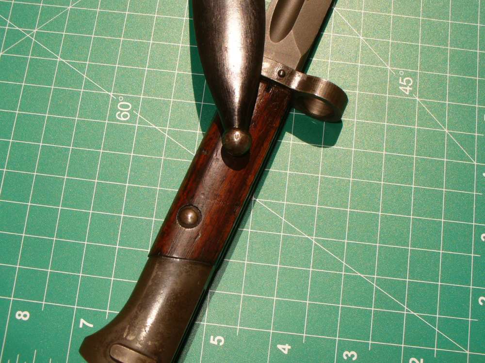 WWII Lithuania Bayonet M24L & Scabbard Pillars of Gediminas Marked-img-3