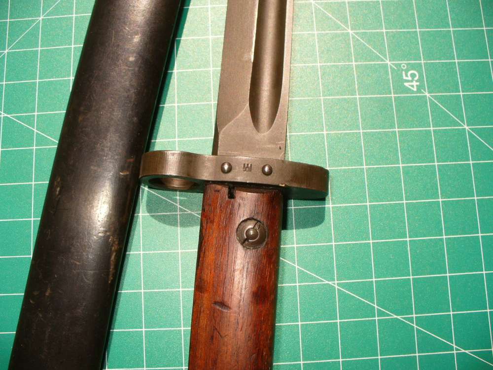 WWII Lithuania Bayonet M24L & Scabbard Pillars of Gediminas Marked-img-0
