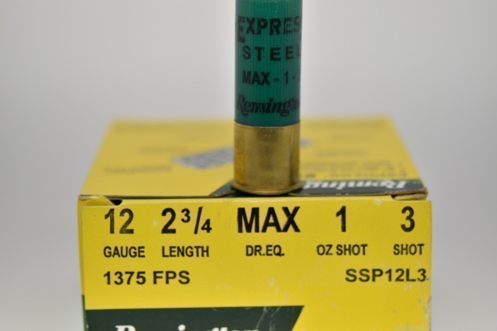Remington Exp Steel 12 Gauge 2-3/4" 3-Shot 1 Oz Shot 1375 FPS 50-Rounds-img-3