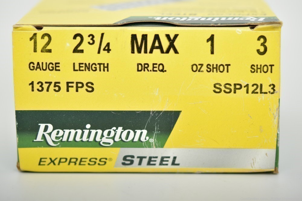 Remington Exp Steel 12 Gauge 2-3/4" 3-Shot 1 Oz Shot 1375 FPS 50-Rounds-img-0