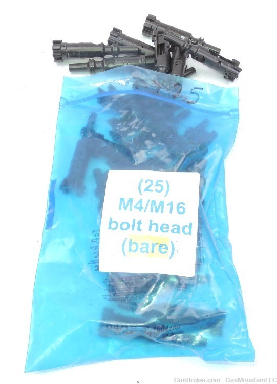 25) AR-15 M16 bolts, stripped, brand new, Israeli military 25 in bag-img-1