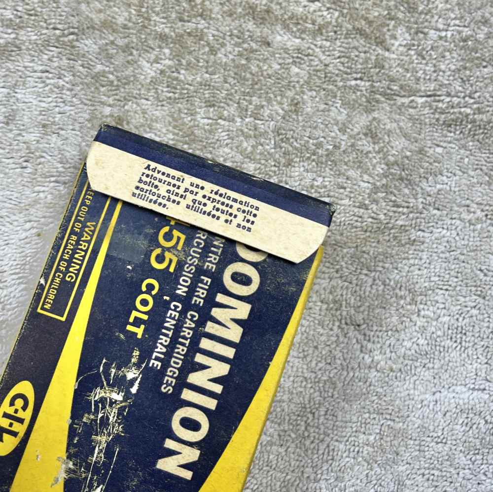 Vintage box of .455 colt webley revolver ammo-img-6