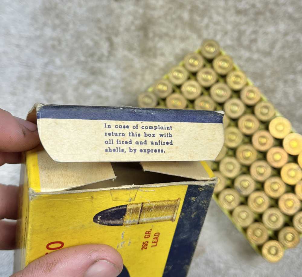 Vintage box of .455 colt webley revolver ammo-img-8