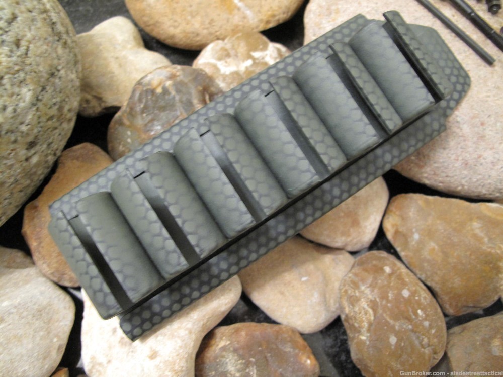 OLIVE Sidesaddle Remington 870 12ga Shotgun Shell Holder HAZY SCALES-img-1