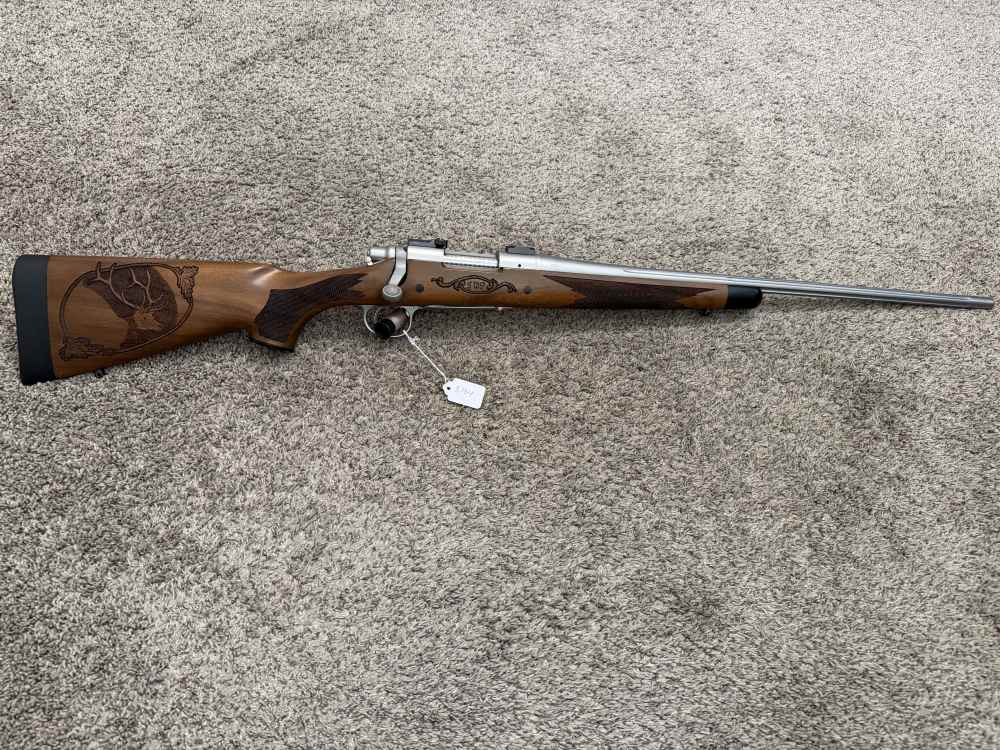 Remington 700 CDL SF 300 WSM stainless fluted sf engraved stock shooter-img-0