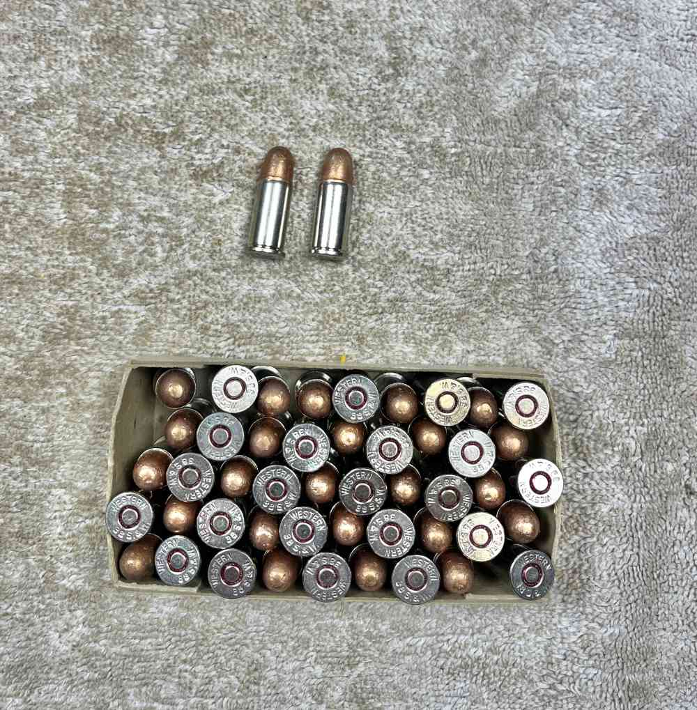 Vintage box of Western 38 smith & Wesson Ammo-img-8