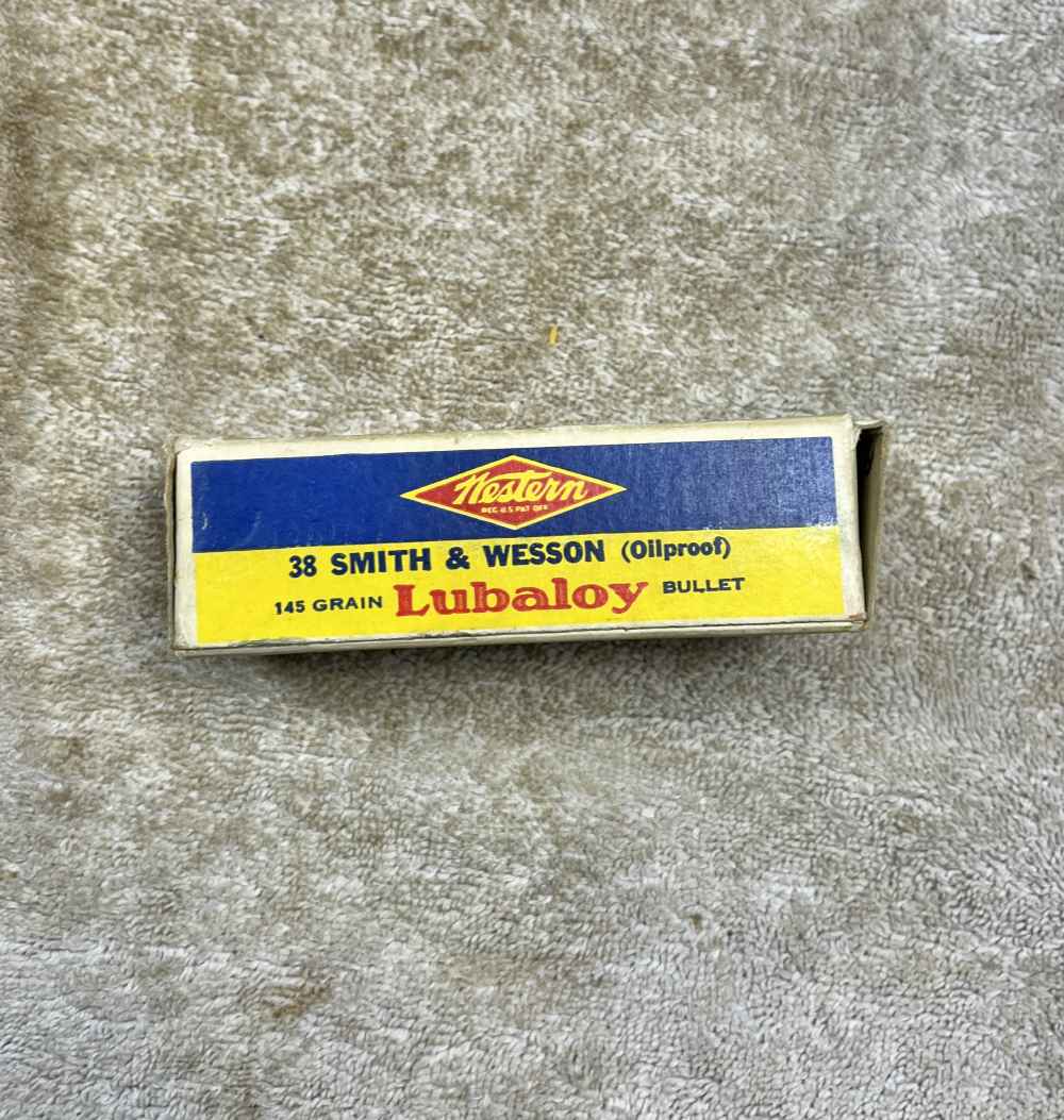 Vintage box of Western 38 smith & Wesson Ammo-img-5