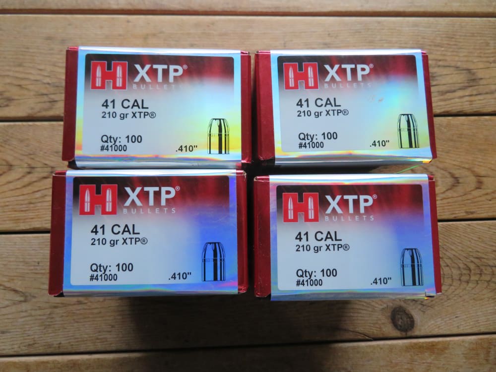 Hornady 41 cal magnum 210 gr XTP hp 400 bullets total-img-1