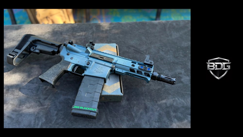 .300 Blackout Blue Titanium AR Pistol | 5" Ghost IHS Upper-img-0