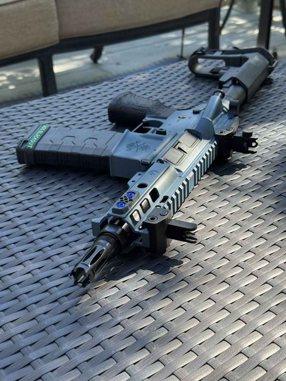 .300 Blackout Blue Titanium AR Pistol | 5" Ghost IHS Upper-img-5