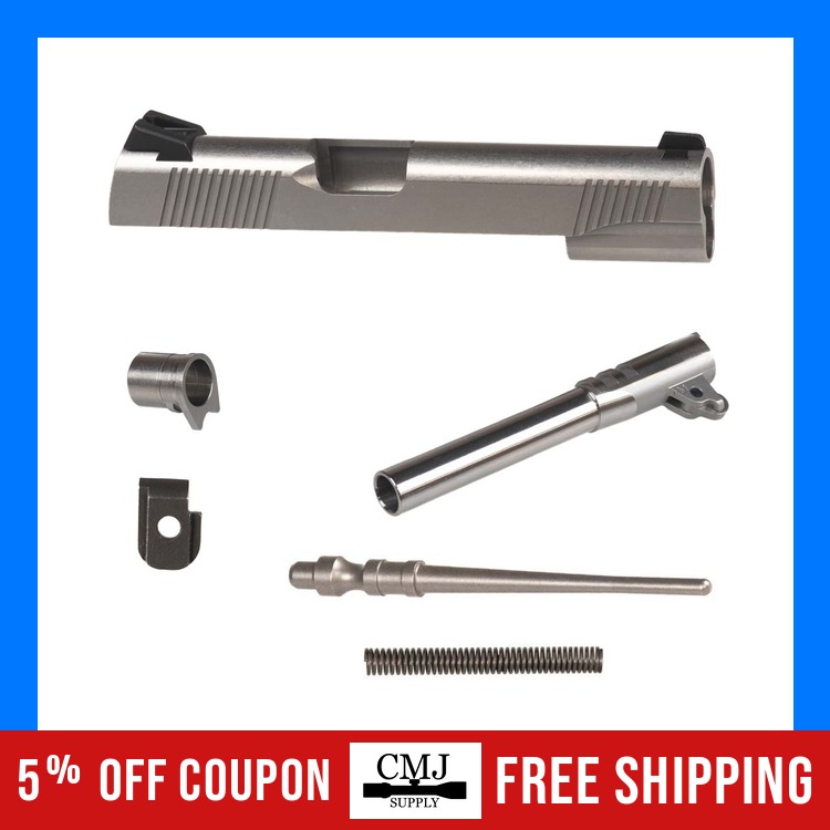 1911 .45 ACP 5" Custom Wash Stainless Slide Kit, Novak Sights-img-0