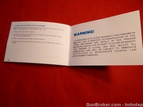 UZI IMI Pistol .45/9MM Owner's Manual -img-3