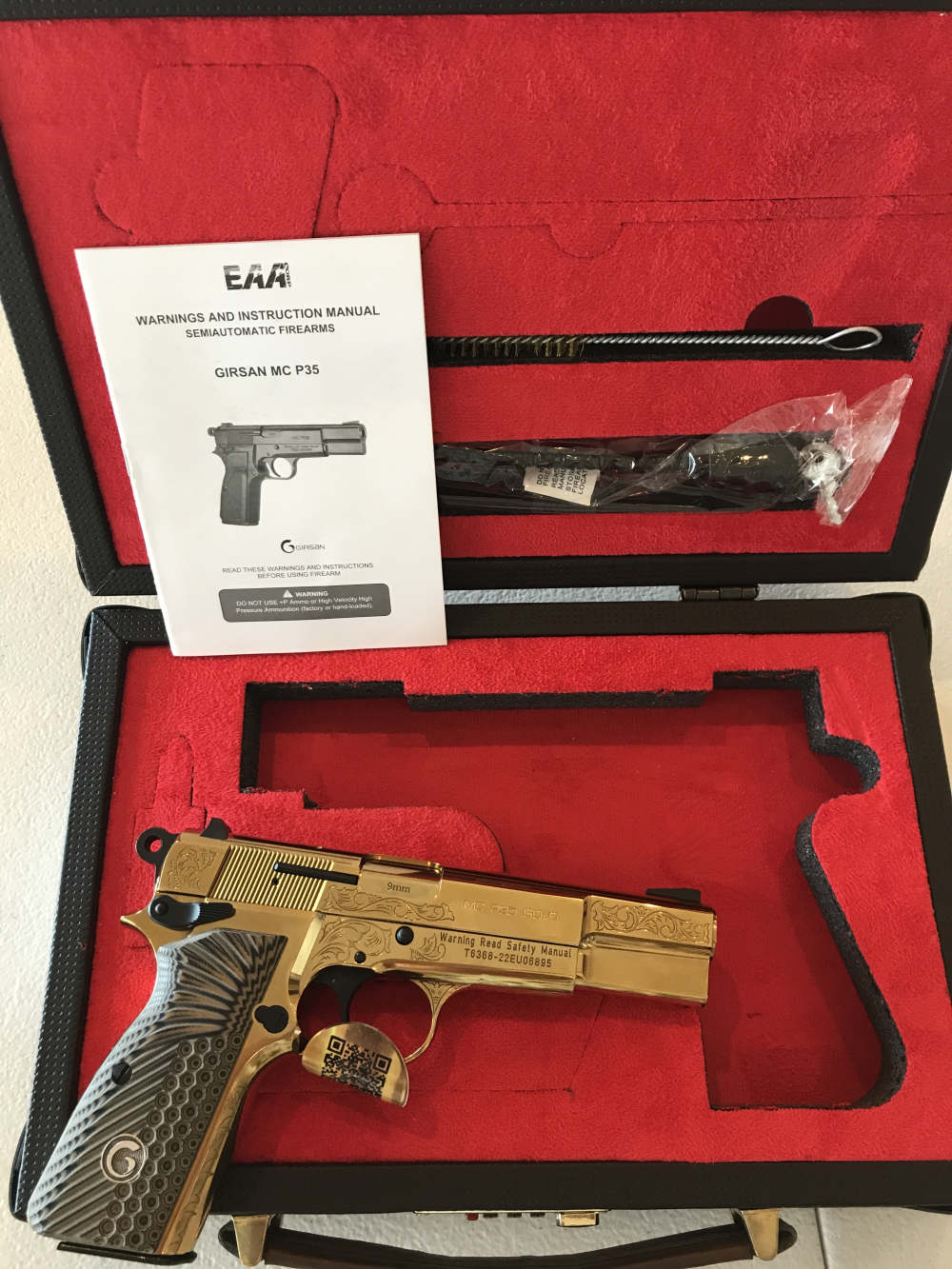 EAA MCP35 GOLD ENGRAVED 9MM NEW IN BOX!-img-1