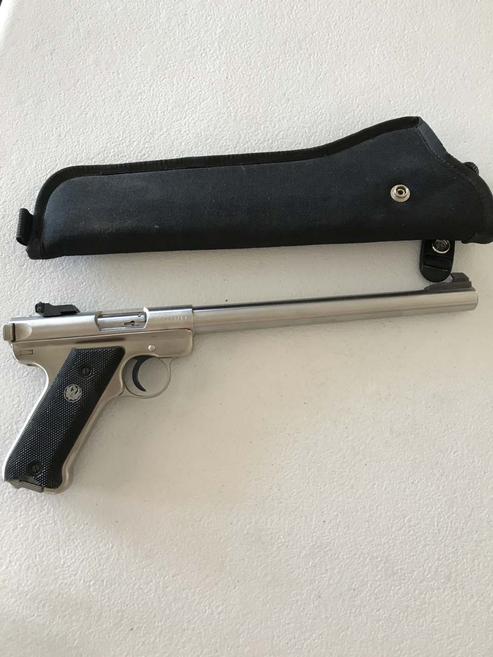 RUGER MKII TARGET 22LR STAINLESS USED-img-1