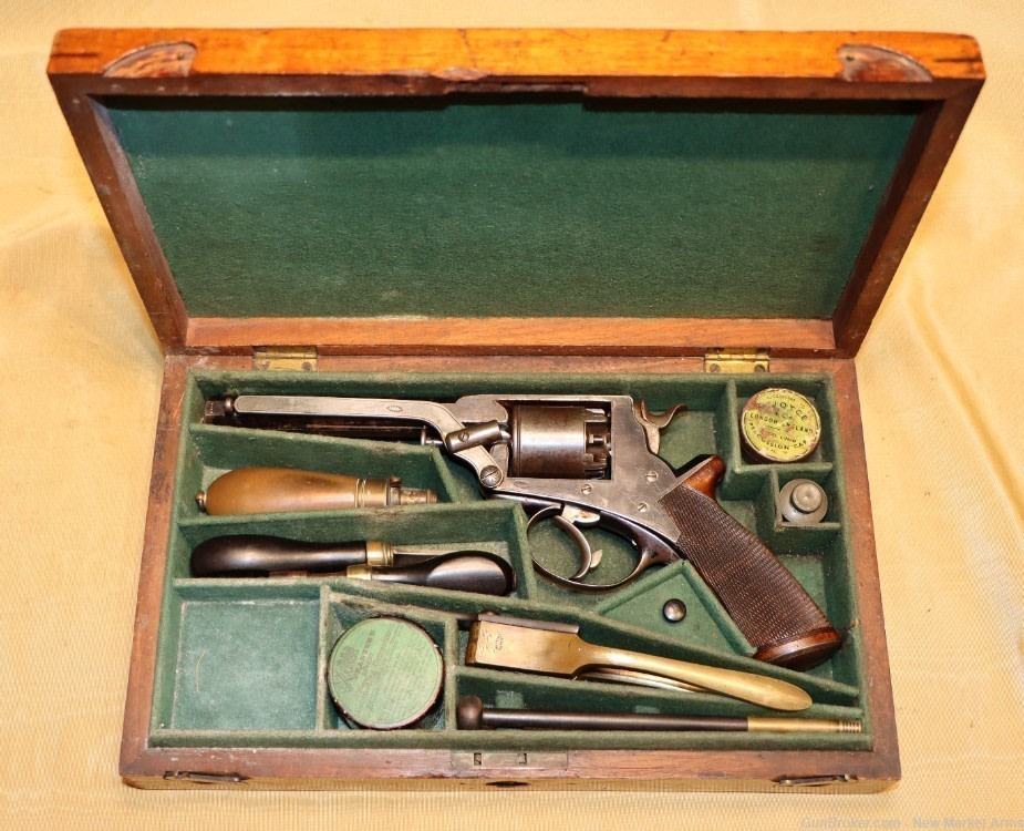 Rare Civil War Cased Tranter Revolver 54 Bore in Confederate Range-img-105