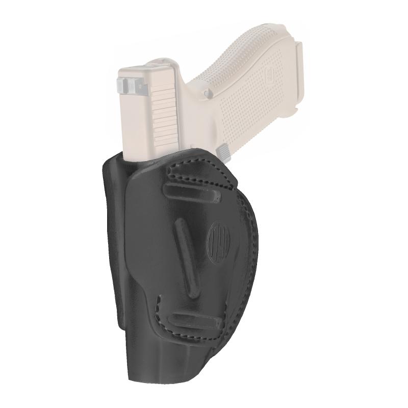 1791 Gunleather 3-Way OWB Leather Holster - Size 5, Ambidextrous, Stealth-img-0