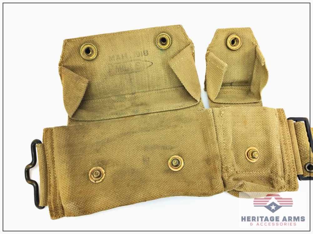WWI Web Gear Ammo Belts 1911 Magazine Pouch -img-7