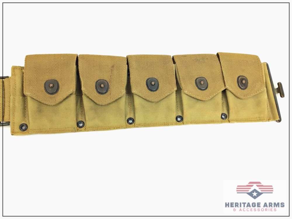 WWI Web Gear Ammo Belts 1911 Magazine Pouch -img-3