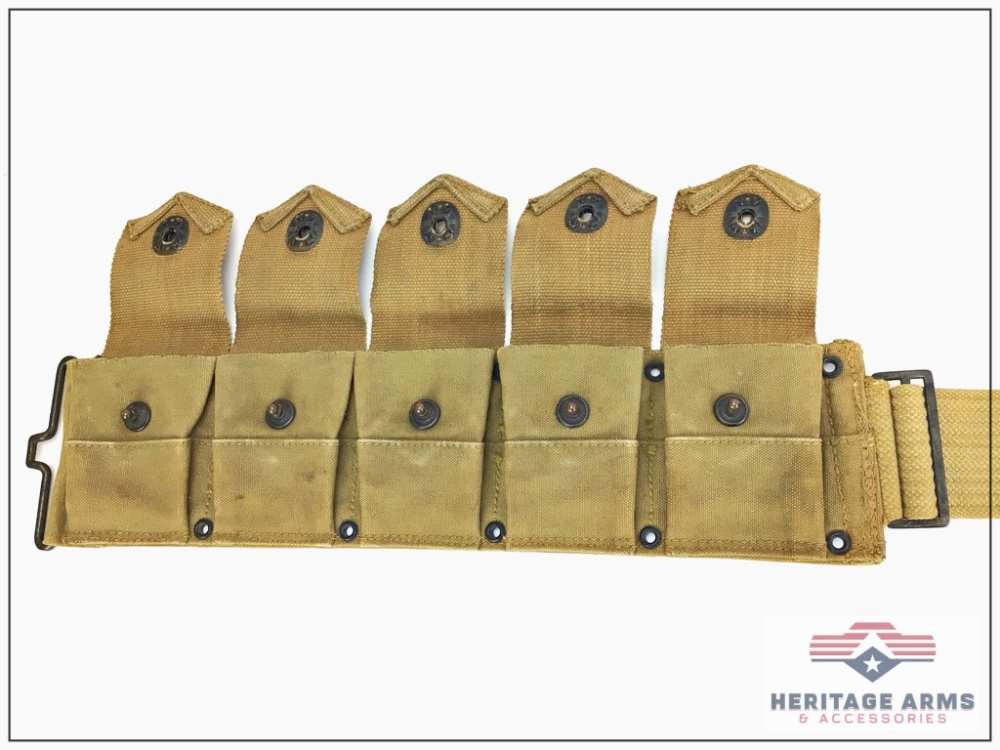 WWI Web Gear Ammo Belts 1911 Magazine Pouch -img-16